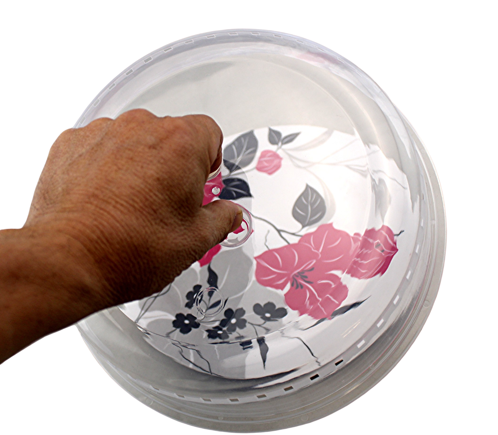 Microwave Splatter Plate Cover 3 Piece Vented 10 Inch Food Grade BPA Free Clear