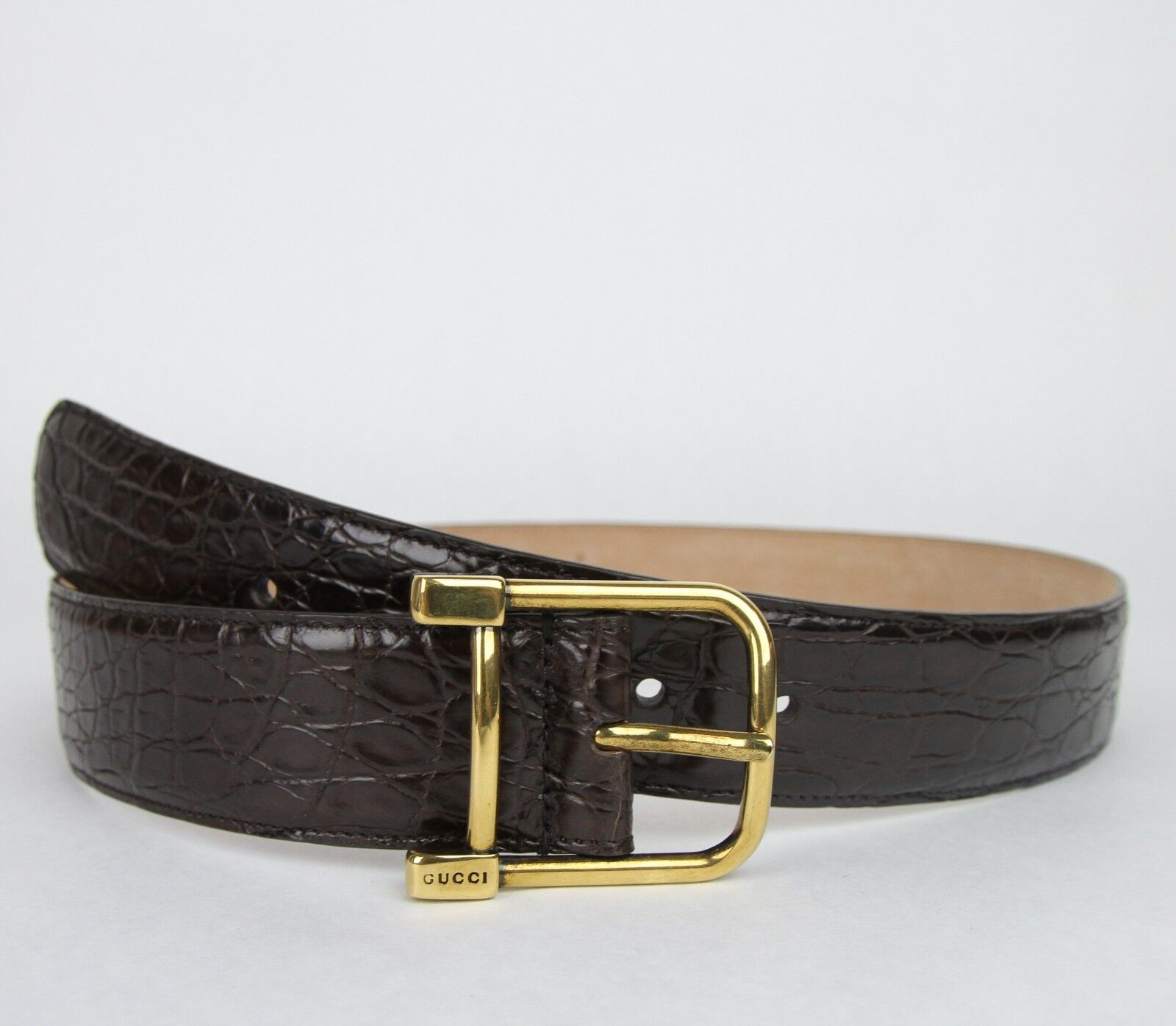Gucci crocodile belt clearance