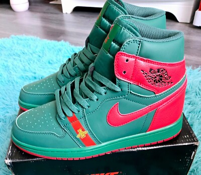 Nike Air Jordan 1 Retro Men’s Shoes X Gucci Red Green Size 10 NBY New DS ✅