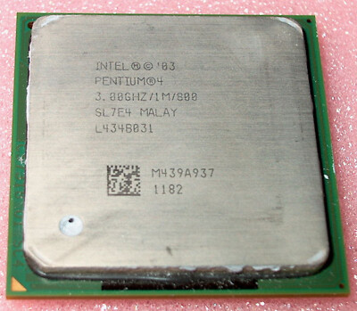 INTEL PENTIUM 4  3.0 GHz SL7E4 PROCESSOR, 800 MHz BUS,  SOCKET 478, US SELLER