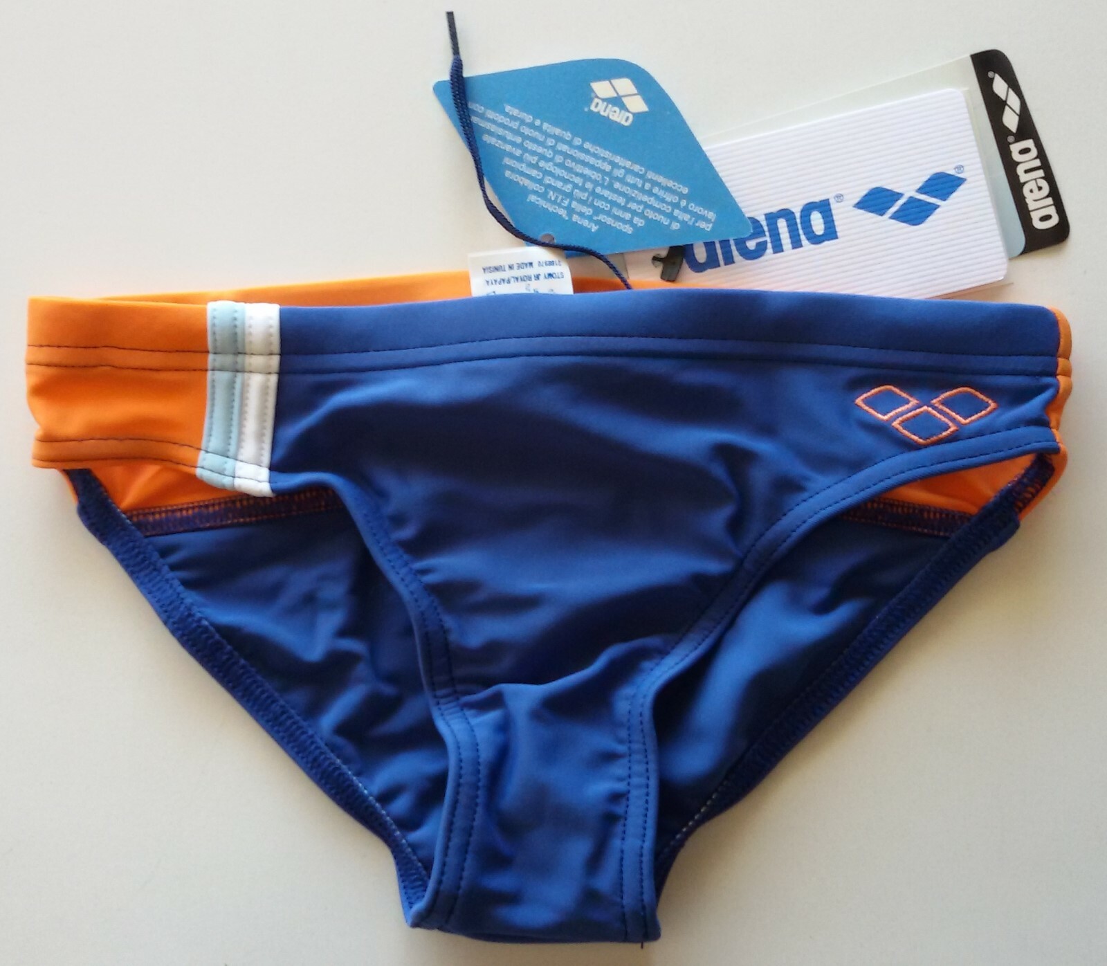 COSTUME A SLIP BAMBINO MARE/PISCINA ARENA MOD. STOMY JR VARIE 12 ANNI