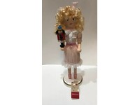14/" Clara from Nutcracker Suite Holding Mini Nutcracker 14402 Pink Dress Blonde