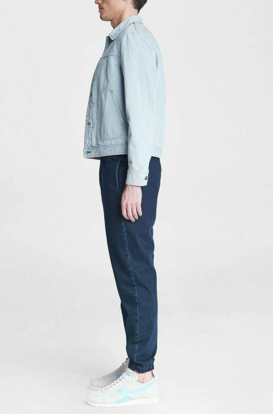 Pre-owned Rag & Bone Gr Aussicht Bequeme Passform Loopback Denim Jogger Jeans Elkhart