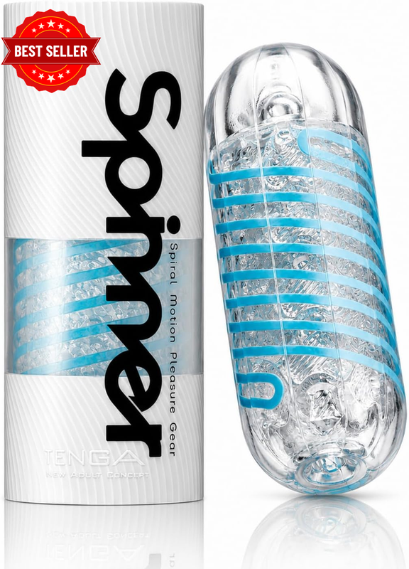 SPINNER 01 TETRA |Premium TPE Male Masturbator|Spiral Motion Reusable Stroker fo