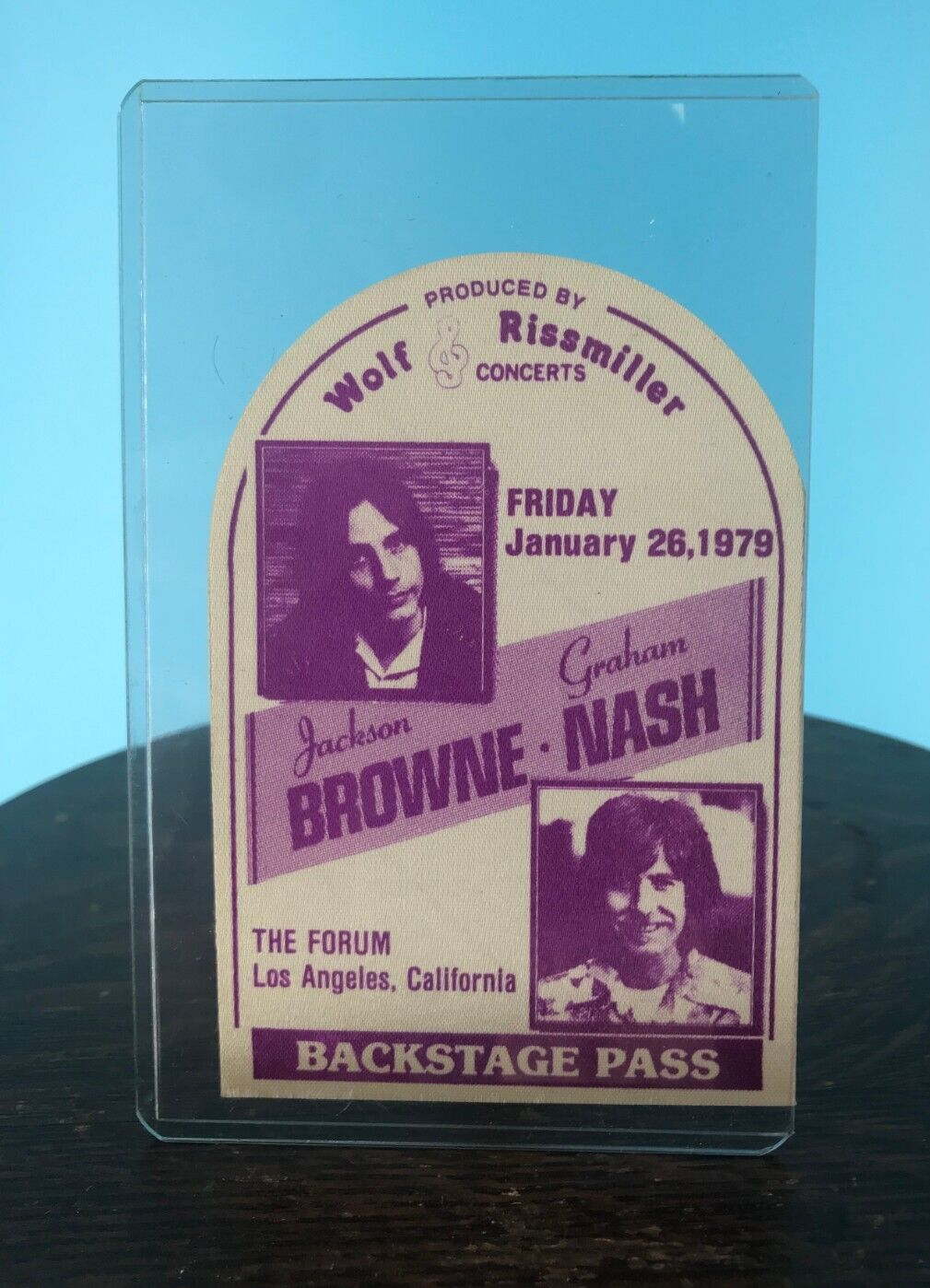 レア Jackson Browne Graham Nash Pass 1979 Jackson Browne Graham Nash 1979 Official Backstage Pass The