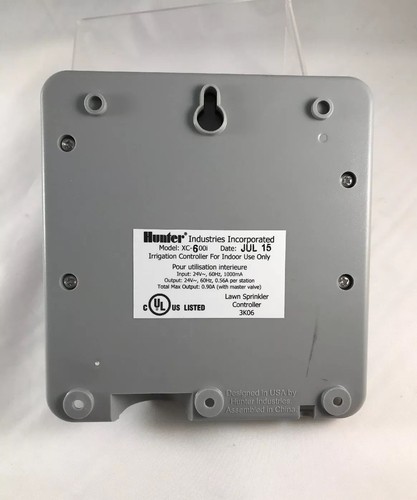 Hunter X-CORE 6-Zone Irrigation Controller for Indoor Model XC-600i w/ Power  B4