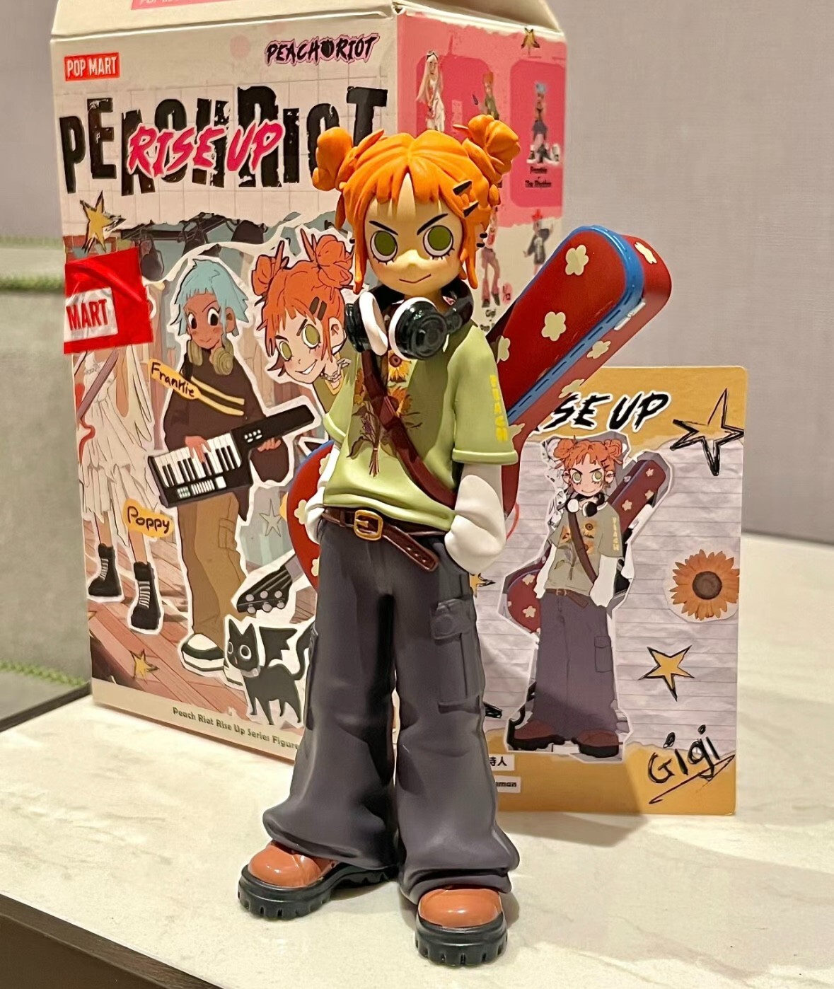Peach riot Gigi フィギュア RISE UPシリーズ シークレット Secret Gigi The Gleeman POP MART Peach Riot Rise Up Series