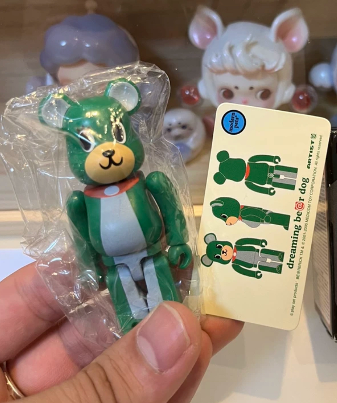 Bearbrick Series 10 Secret ARTIST be@r dog Green 100