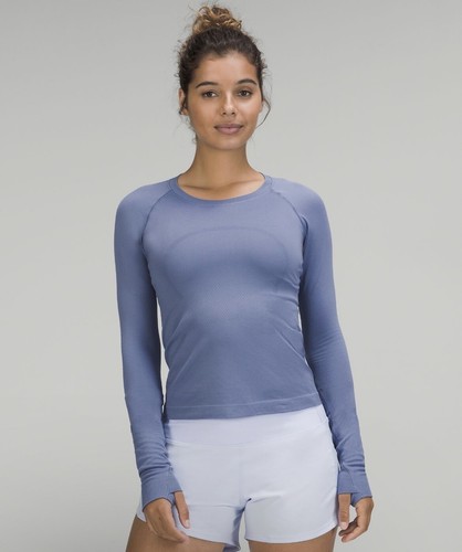 lululemon Swiftly Tech 長袖　ヒップ丈　白　サイズ6 lululemon Swiftly Tech 長袖 ヒップ丈 白 サイズ6 Lululemon