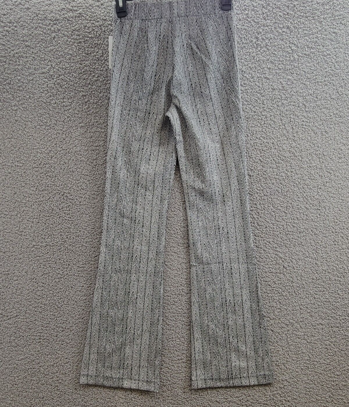 Sanctuary High Rise Bootcut Pants Women's XXS Gray Herringbone Elastic Waist - Picture 11 of 17