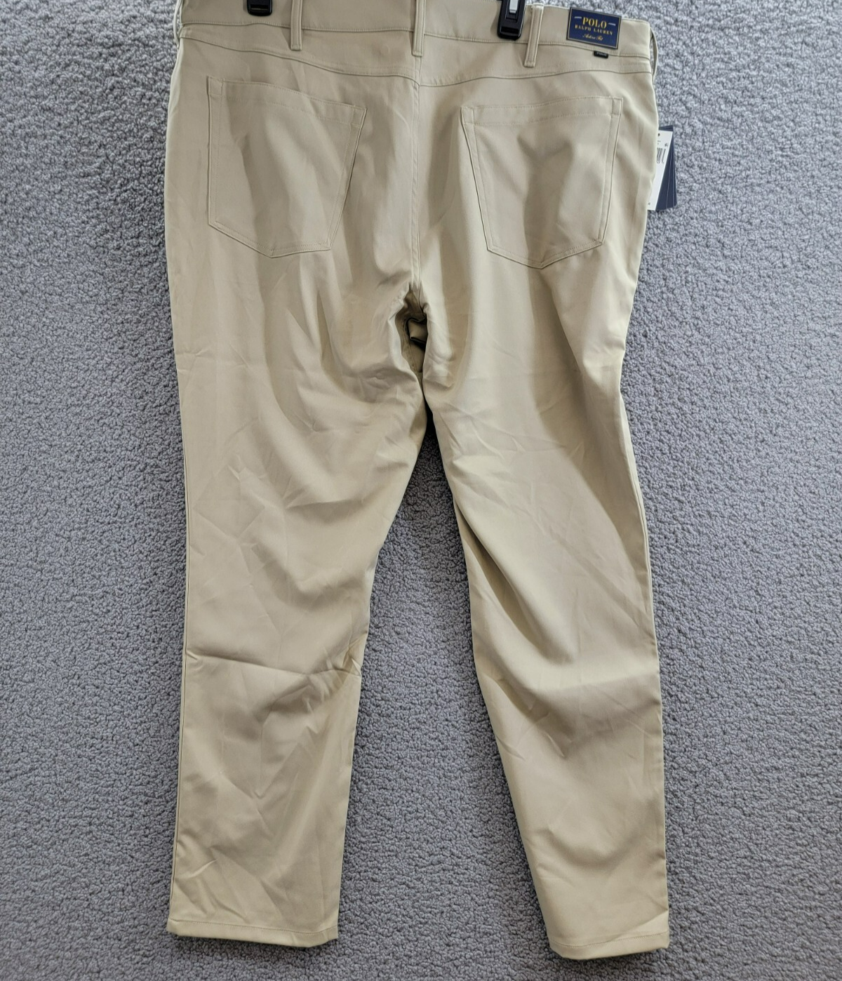 Polo Ralph Lauren Slim-Fit Performance Chino Pants Men's 40/30 Khaki Button Zip - Picture 12 of 18