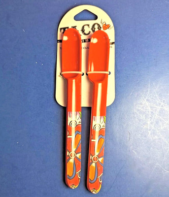 Taco Spoon Red Set of 2 Spoons 7'' Prepara NEW Dishwasher Safe