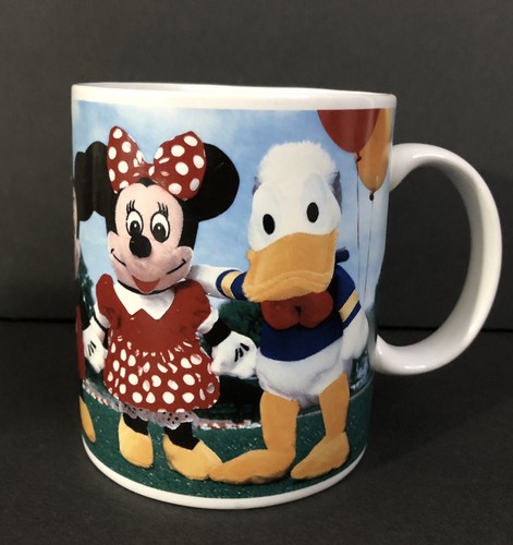 Disney's Mini Bean Bag Plush Coffee Mug Mickey Minnie Goofy Pluto Castle READ