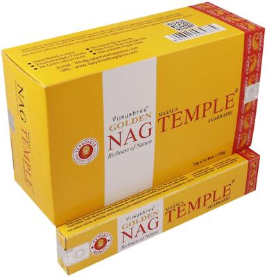 VISAYSHREE Encens Golden NAG Temple 15 g