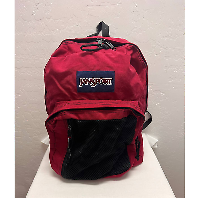 Vintage 90 s Jansport Burgundy Canvas Backpack