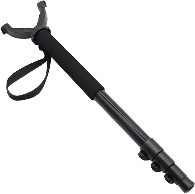 Rifle Shooting Rest Monopod with V Yoke Bracket，V Shaped Gun Rack Hunting Shooti