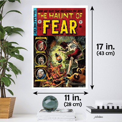 POSTER Haunt of Fear Vintage Horror MULTIPLE FORMATS PAPER or CANVAS