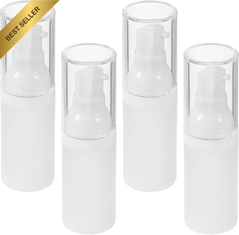 Airless Pump Bottle 4Pcs 20Ml Refillable Lotion Bottles Matte Cosmetic Dispenser
