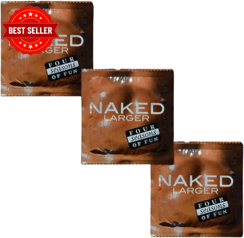 Naked Larger Fit Condoms (Bulk Pack of 144) – Ultra-Thin, 60Mm Nominal Width, Lu