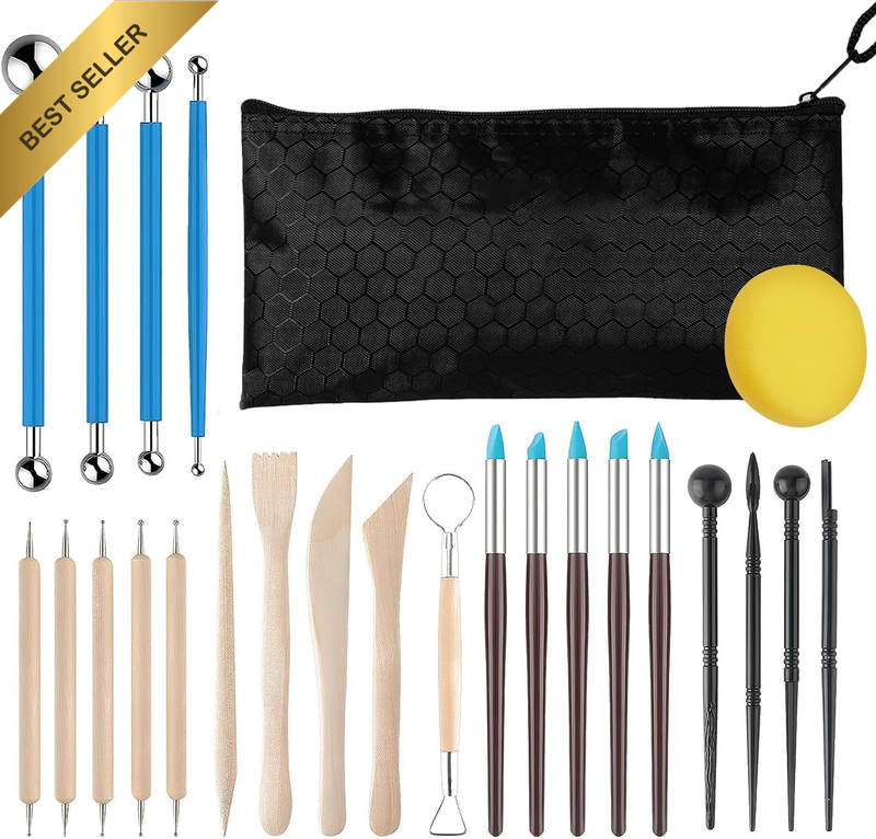 27Pcs Clay Sculpting Tools Set Ceramics Sculpting Tools Kits, Air Dry Clay Tool