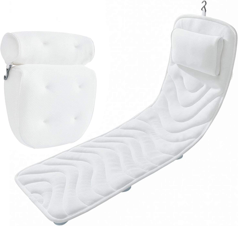 Bathtub Pillow Full Body Bath Pillow, Extra Thick Spa Bathtu