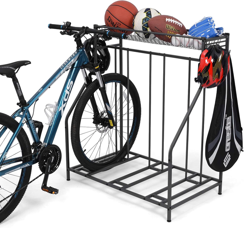 Floor Parking Stand, Bike Rack For Garage Storage, 3