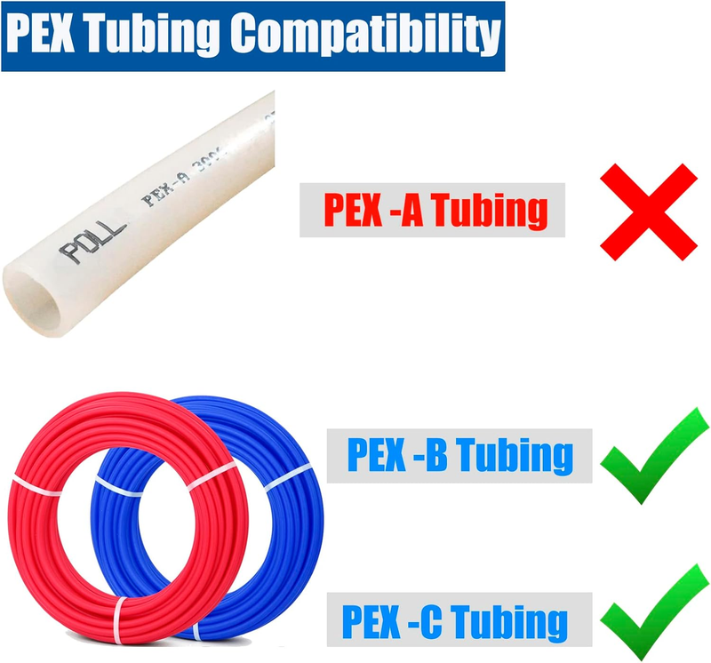 (36 Pack) PEX Fittings 1/2 Inch,12PCS 1/2" Pex Fittings Combo Elbow Coupling Tee