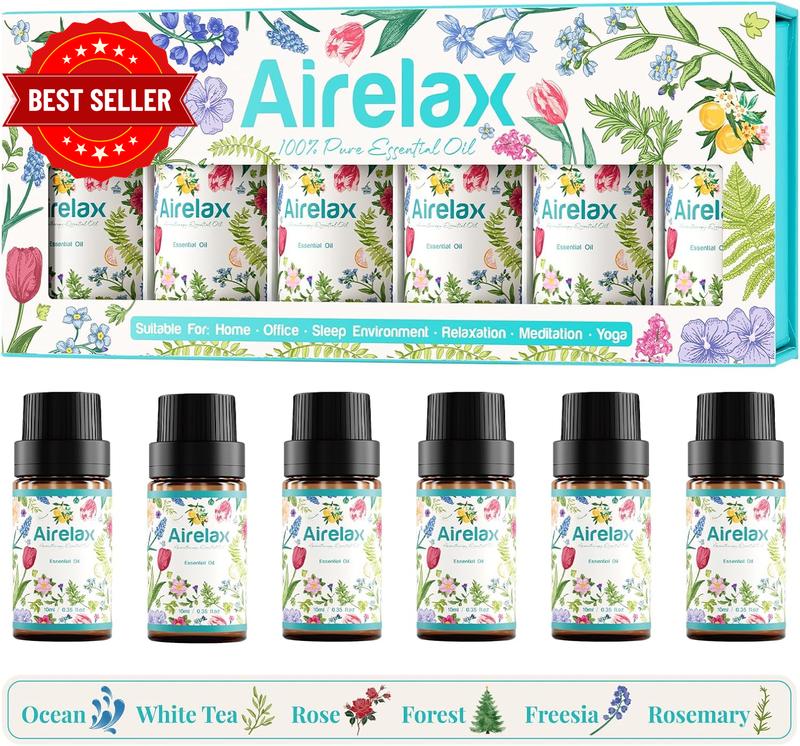 Essential Oils Set for Aromatherapy for Humidifiers, Home Diffusers, Massage, Es