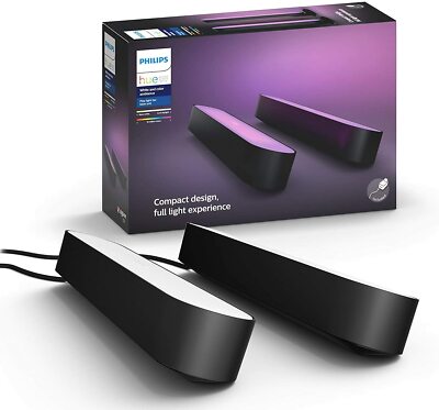 Philips Hue Play White & Color Ambiance Smart LED Light Bar 2-Pack