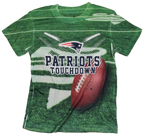 Молодежная футболка New England Patriots TOUCHDOWN NFL, зеленая