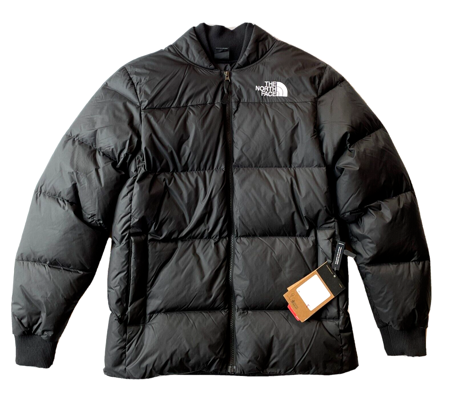 Pre-owned The North Face Sz L -  Mens Nordic Puffer Jacket 700-down Black/white Retail $290