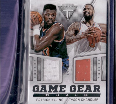 2013-14 Titanium Game Gear Duals #40 Patrick Ewing / Tyson Chandler Knicks 74/79