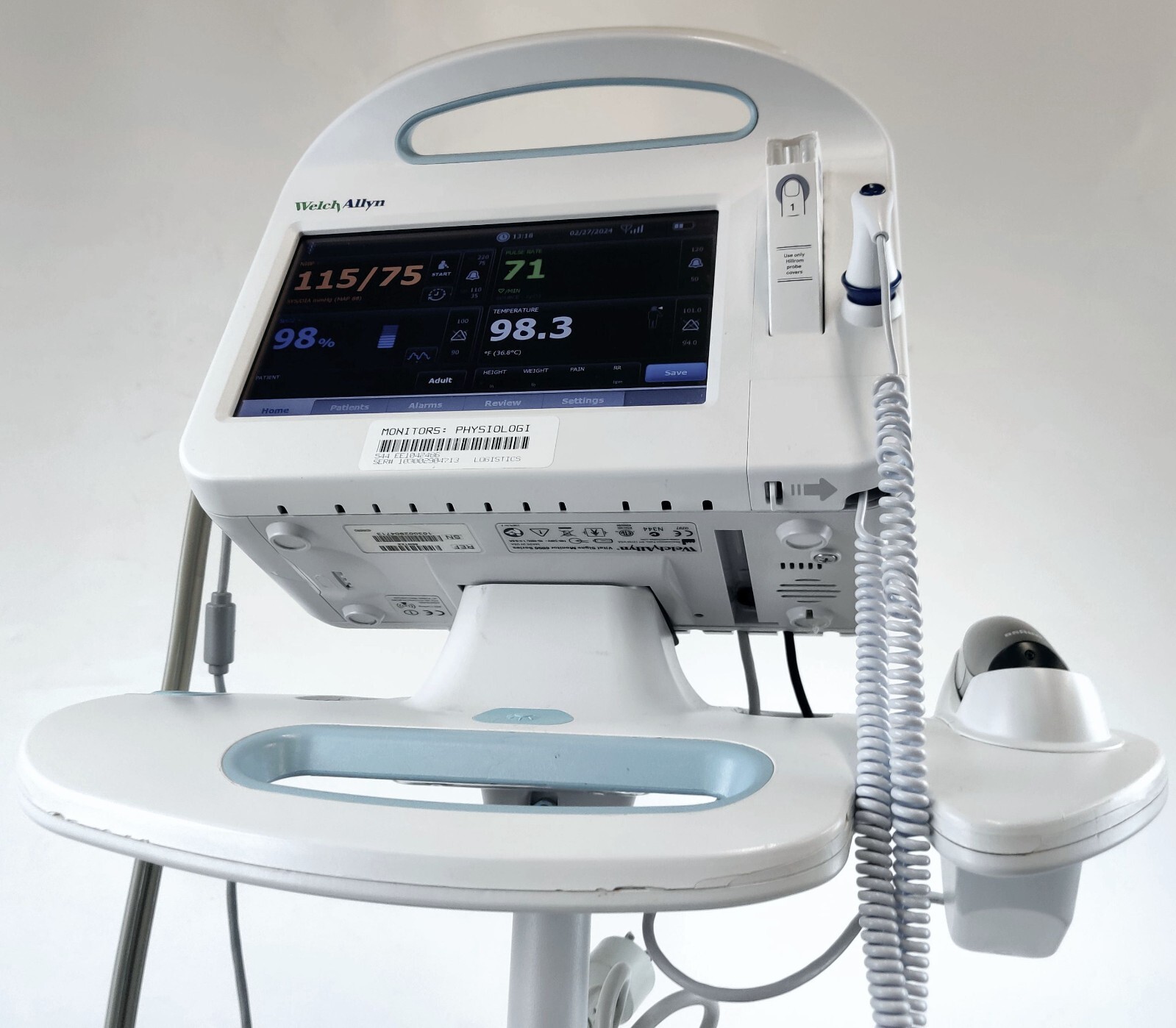 Welch Allyn Connex Vital Signs Monitor 6000 EMR WIFI w Braun ThermoScan & Extras