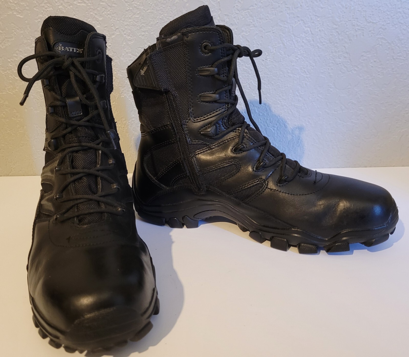 SIDE ZIP UP BLACK TACTICAL LEATHER 