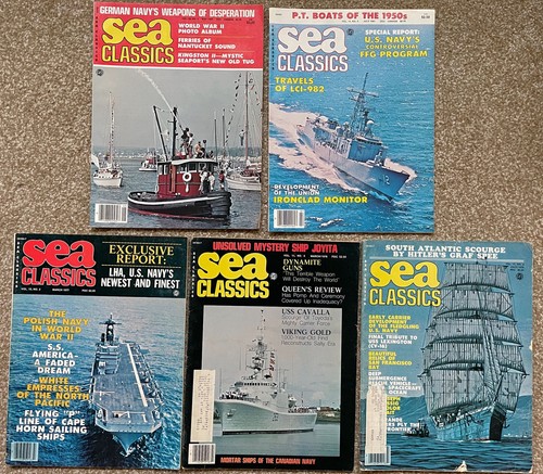 SEA CLASSICS LOT OF 5 #5 CANADIAN NAVY HMCS WW2 POLISH NAVY GRAF SPEE USN SUBS