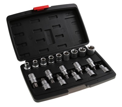 BGS Bergland 95100 Torx T und E Profileinsätze Steckschlüssel Nüsse 1/2 Zoll