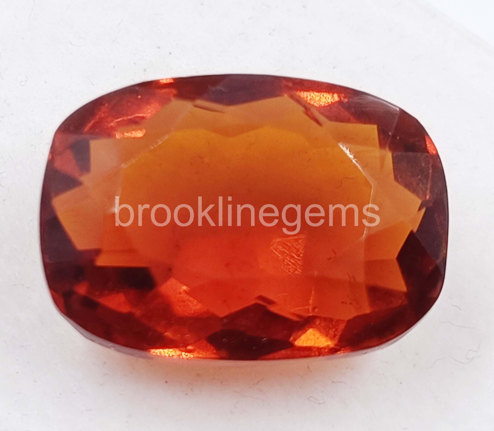Natural Orange Sapphire 18.10 Ct Cushion Cut Certified Loose Gemstone 5ARZ