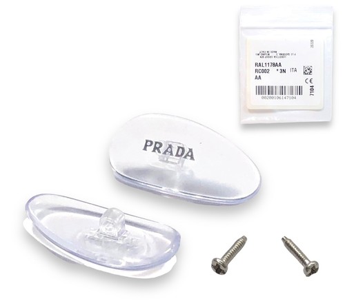 Prada authentic nose pads gold print hotsell