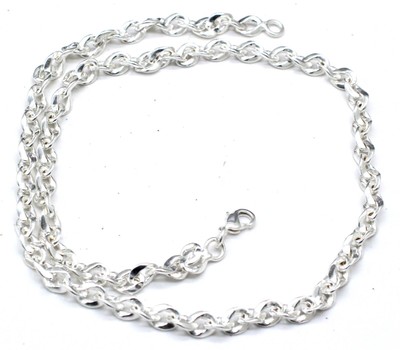 925 Sterling Silver Beautiful Handmade Jewelry Unique Chain Necklace Size-20-22''