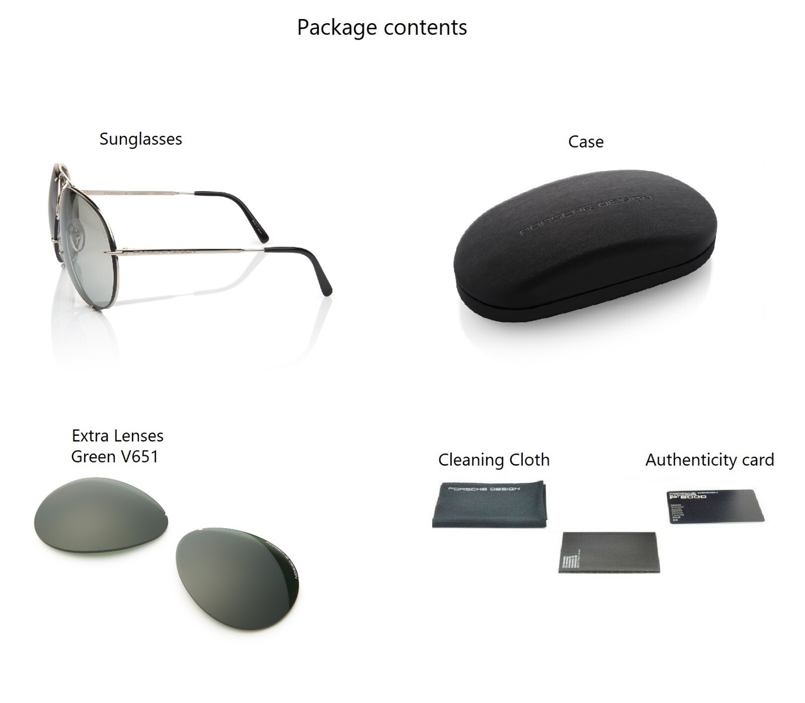 Pre-owned Porsche Design P8478 Iconic Sunglasses B - Titanium/grey Gradient + Extra Lenses In Grey Gradient,silver Mirrored V655