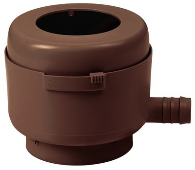 GARANTIA Collecteur Filtrant Eco brun, Pour descentes 70-100mm, eau pluie