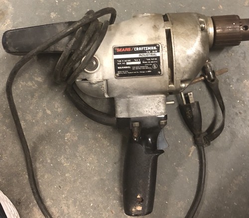 Sears Craftsman 1/2” Corded Mixing Drill 450 RPM Reversible W/ Chuck
