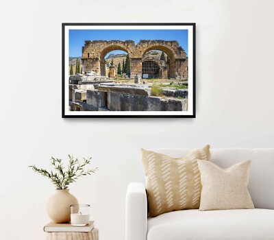 Ruins in Ancient City of Hierapolis Poster Premium Quality Choose your Size