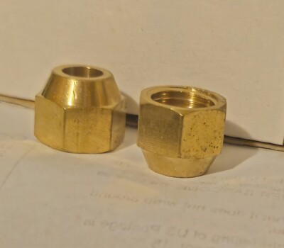 2Pcs Flare Nut M14 x 1.5 female thread, fits 5/16 or 8 mm tube