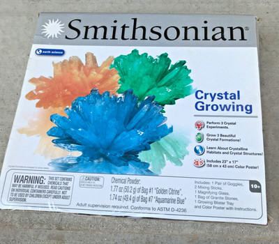 Smithsonian Kids STEM Crystal Growing Grow Learn Study Crystals