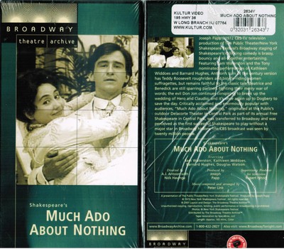 Much Ado About Nothing / NY Shakespeare Festival VHS Video New Broadway BTA