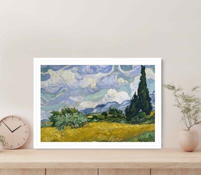 Grass, Trees & Sky Painting Poster Premium Quality Choose your Size
