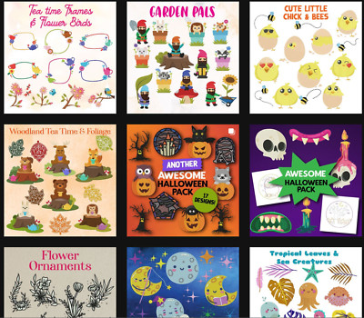 Huge Library of Machine Embroidery Designs with Font In The Hoop Applique & More