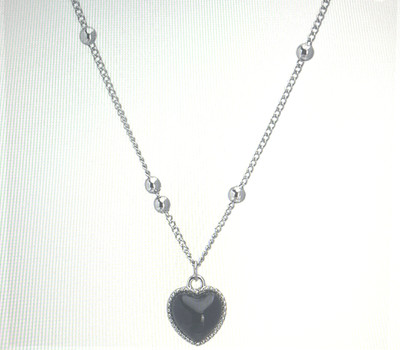 Heart Shape Necklace Temperature Sensitive Color Changing Necklace Jewelry Gifts