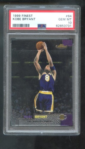 1999-00 Topps Finest 64 Kobe Bryant PSA 10 Graded Basketball
